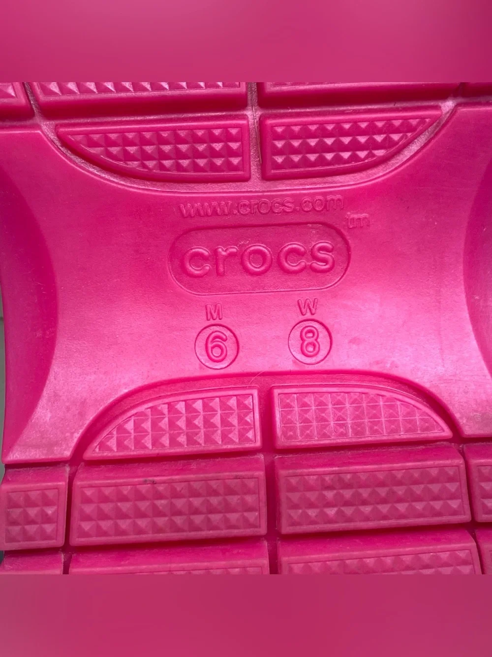 Crocs Classic Mega Crush Clogs Pink Women's Size 8 Shoes Chunky Platforms